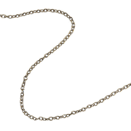 Silver Chain Purse Strap with O Rings - 44" X 0.375"
