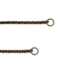 Antique Bronze Chain Purse Strap with O Rings - 43.5" X 0.375"