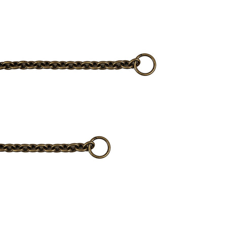 Antique Bronze Chain Purse Strap with O Rings - 43.5" X 0.375"