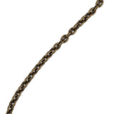 Antique Bronze Chain Purse Strap with O Rings - 43.5" X 0.375"