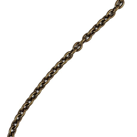 Antique Bronze Chain Purse Strap with O Rings - 43.5" X 0.375"