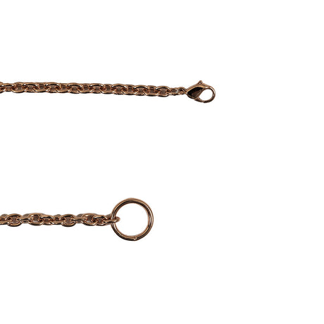 Rose Gold Chain Purse Strap with Lobster Claw Clasp and O Ring - 54" X 0.5"