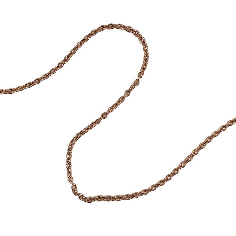 Rose Gold Chain Purse Strap with Lobster Claw Clasp and O Ring - 54" X 0.5"