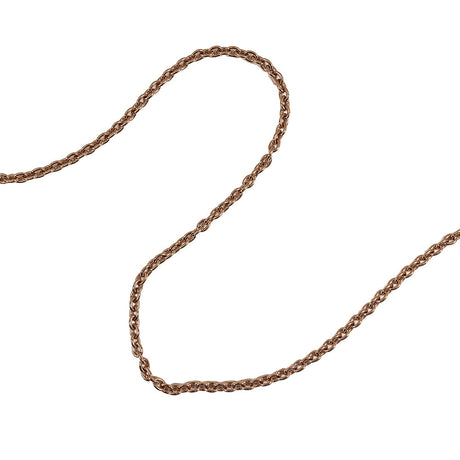 Rose Gold Chain Purse Strap with Lobster Claw Clasp and O Ring - 54" X 0.5"