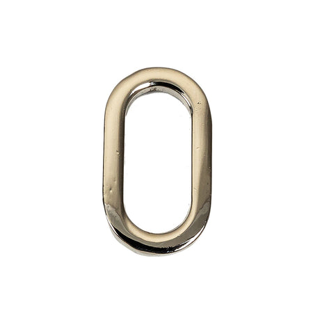 Silver Metal Oval Ring - 1" X 0.5"