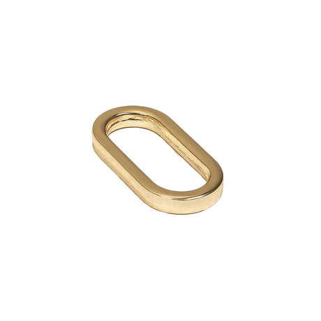 Gold Metal Oval Ring - 1" X 0.375"