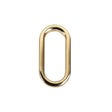 Gold Metal Oval Ring - 1" X 0.375"