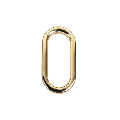 Gold Metal Oval Ring - 1" X 0.375"