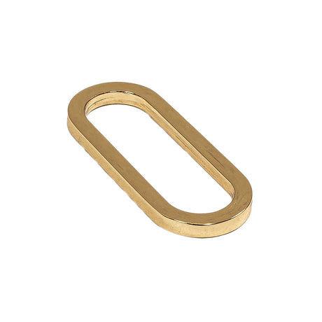 Gold Metal Oval Ring - 1.5" X 0.5"