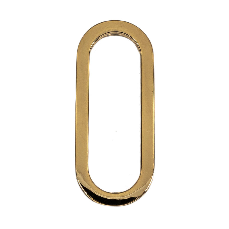 Gold Metal Oval Ring - 1.5" X 0.5"