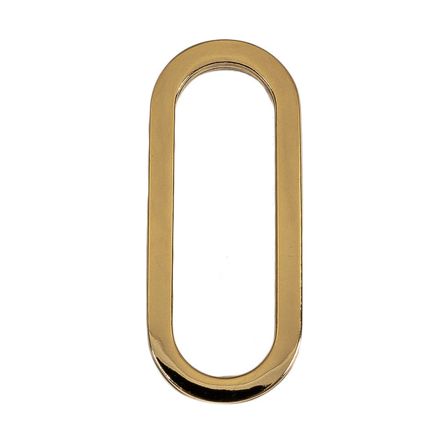 Gold Metal Oval Ring - 1.5" X 0.5"