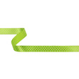 Lime and White Polka Dot Satin Ribbon - 0.625"