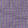 Purple, Sodalite Blue and Navy Plaid Cotton Shirting