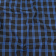 Stretch Limo and Deja Vu Blue Plaid Cotton Shirting