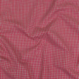 Red and Gray Checked Cotton and Polyester Shirting
