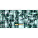 Blueprint, Pine Green and White Checkered Cotton and Polyester Shirting