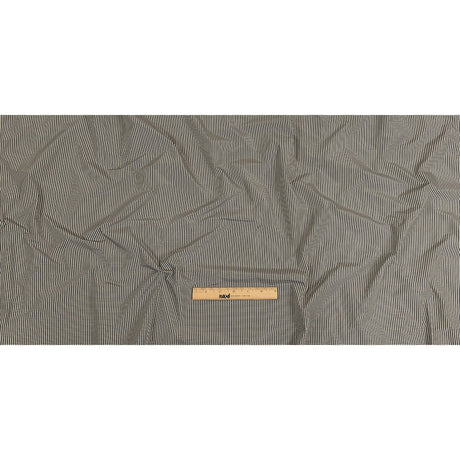 Black and Cream Little Checks Cotton and Polyester Shirting