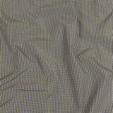 Black and Cream Little Checks Cotton and Polyester Shirting