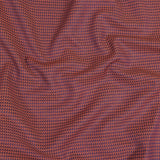 Navy and Orange Triangles Cotton and Polyester Twill
