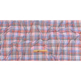 Red, White and Olympian Blue Plaid Cotton and Polyester Shirting