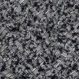 Gray, White and Navy Flocked Florals on Tossed Squares Printed Viscose Woven