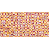 Viscose and Linen Woven Print - Magenta and Orange Floral Tiles - Mood Exclusive Sao Bento
