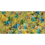 Linen and Rayon Woven Print - Yellow and Multicolor Floral - Mood Exclusive Amazonia