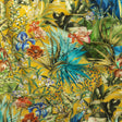 Linen and Rayon Woven Print - Yellow and Multicolor Floral - Mood Exclusive Amazonia