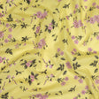 Cotton Poplin Print - Pale Yellow and Pink Floral - Mood Exclusive Sakura Sweets