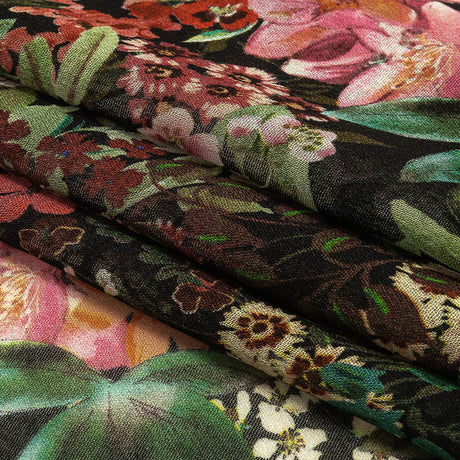 Mood Exclusive Black Botanical Bounty Viscose Georgette