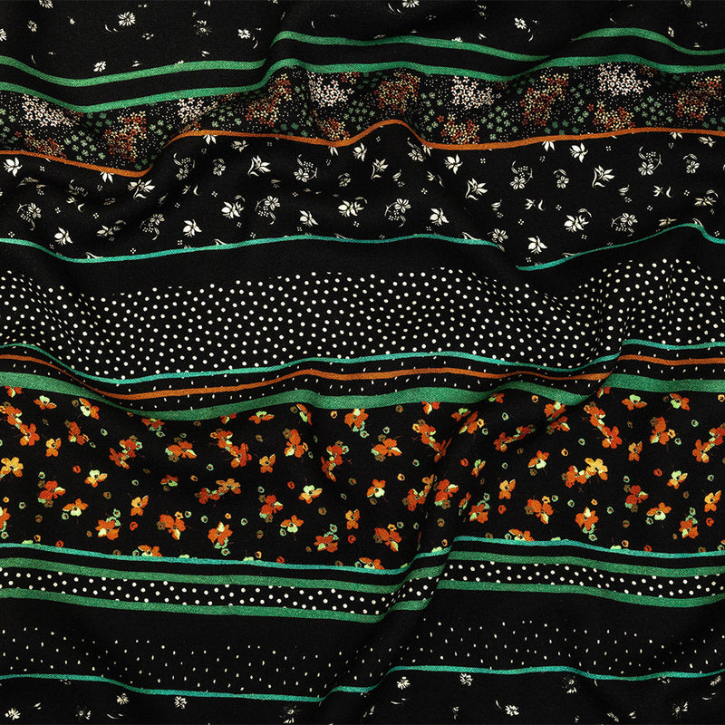 Mood Exclusive Stripes of Fancy Viscose Crepe