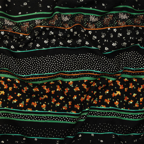 Mood Exclusive Stripes of Fancy Viscose Crepe