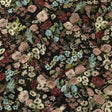 Viscose Crepe Print - Black, Pink and Sky Blue Floral - Mood Exclusive Highgrove
