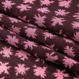 Mood Exclusive Purple Fine Fireworks Crinkled Polyester Georgette