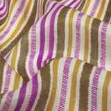 Mood Exclusive Orchid Tint Banded Together Polyester Crepe de Chine