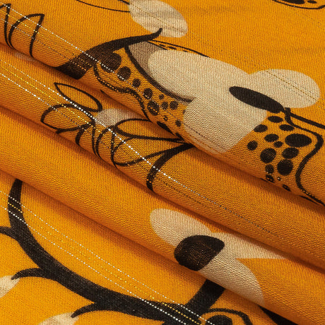 Mood Exclusive Artisan's Gold Amoeba Metallic Pinstriped Viscose Dobby