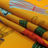 Mood Exclusive Yellow Laundry Day Viscose Poplin
