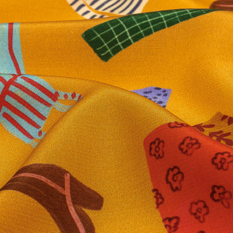 Mood Exclusive Yellow Laundry Day Viscose Poplin