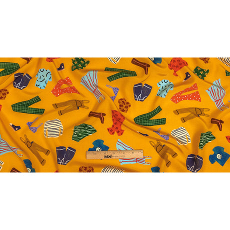 Mood Exclusive Yellow Laundry Day Viscose Poplin
