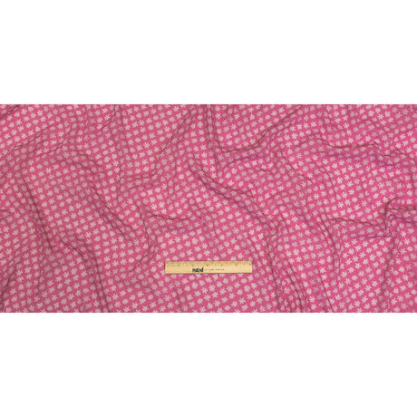 Mood Exclusive Pink Fine Fireworks Crinkled Polyester Georgette