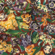 Polyester Crepe de Chine Print - Burnt Russet Brown, Yellow and Purple Floral - Mood Exclusive Language of Flowers