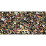 Mood Exclusive Black Onyx Morning Glories Viscose Georgette