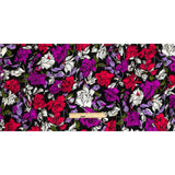 Mood Exclusive Black Painting the Roses Polyester Crepe