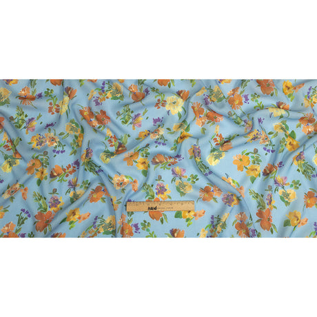 Mood Exclusive Blue Artist's Allure Viscose Georgette