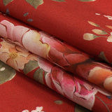 Tencel Woven Print - Red, Pink and Peach Floral - Mood Exclusive Halcyon Days