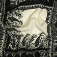 Viscose Crepe Print - Black and Cream Paisley Patches - Mood Exclusive Speak and Enter