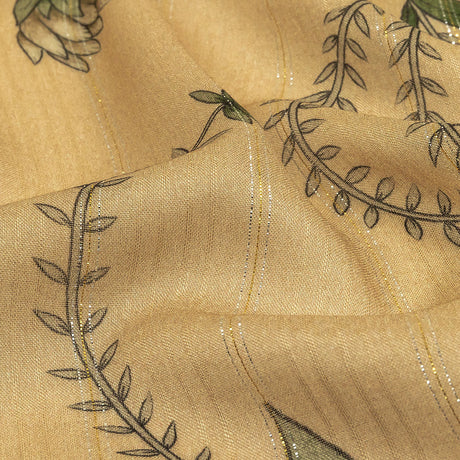Mood Exclusive Vines Victorious Metallic Pinstriped Viscose Dobby