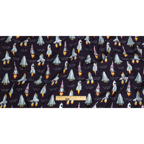 Mood Exclusive Evening Blue One Small Step Viscose Poplin
