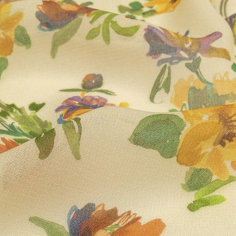 Mood Exclusive Beige Artist's Allure Viscose Georgette