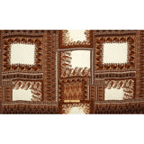 Sustainable Viscose Crepe Print - Brown and Cream Paisley Patches - Mood Exclusive Speak and Enter